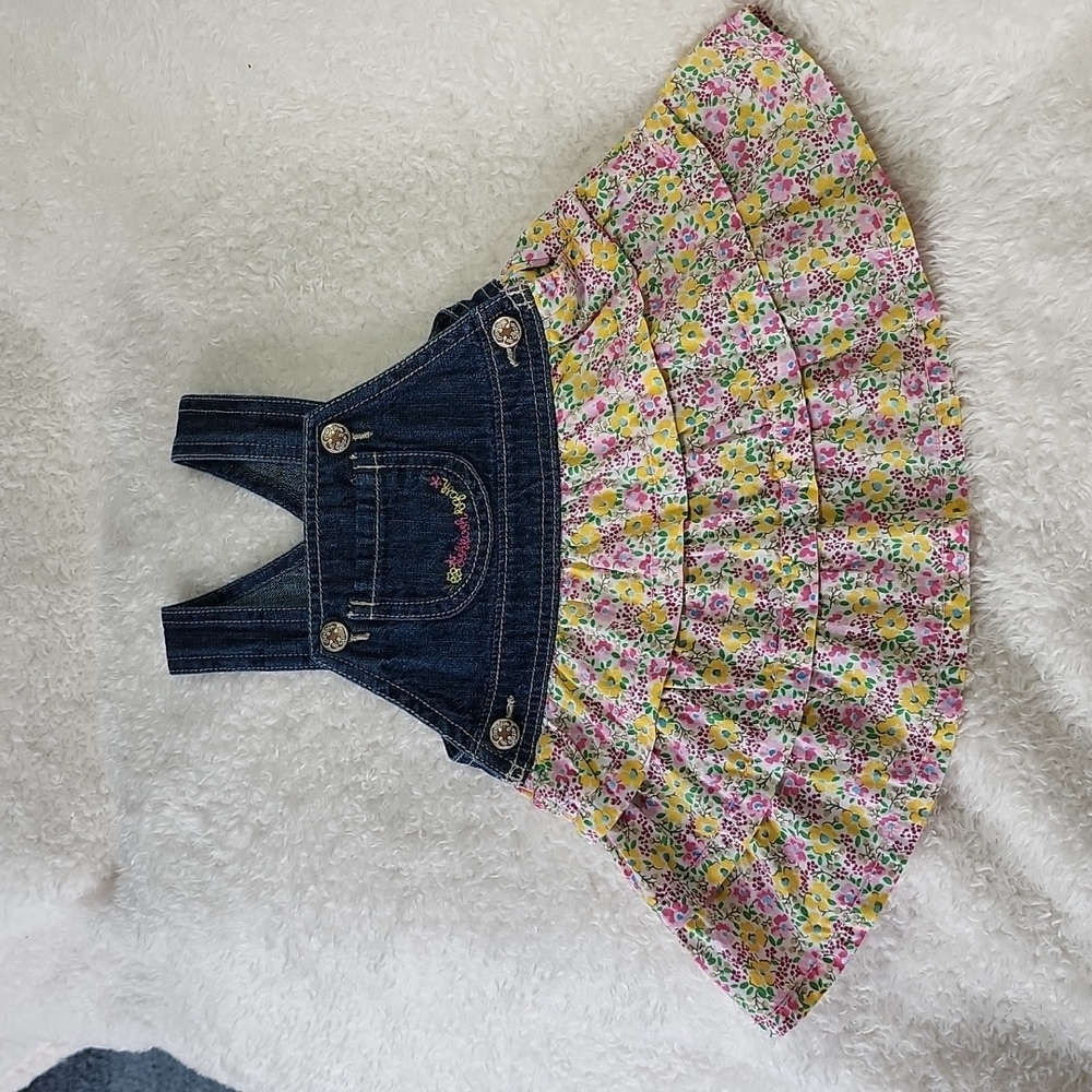 Beautiful infant girls Oshkosh tiered jumper